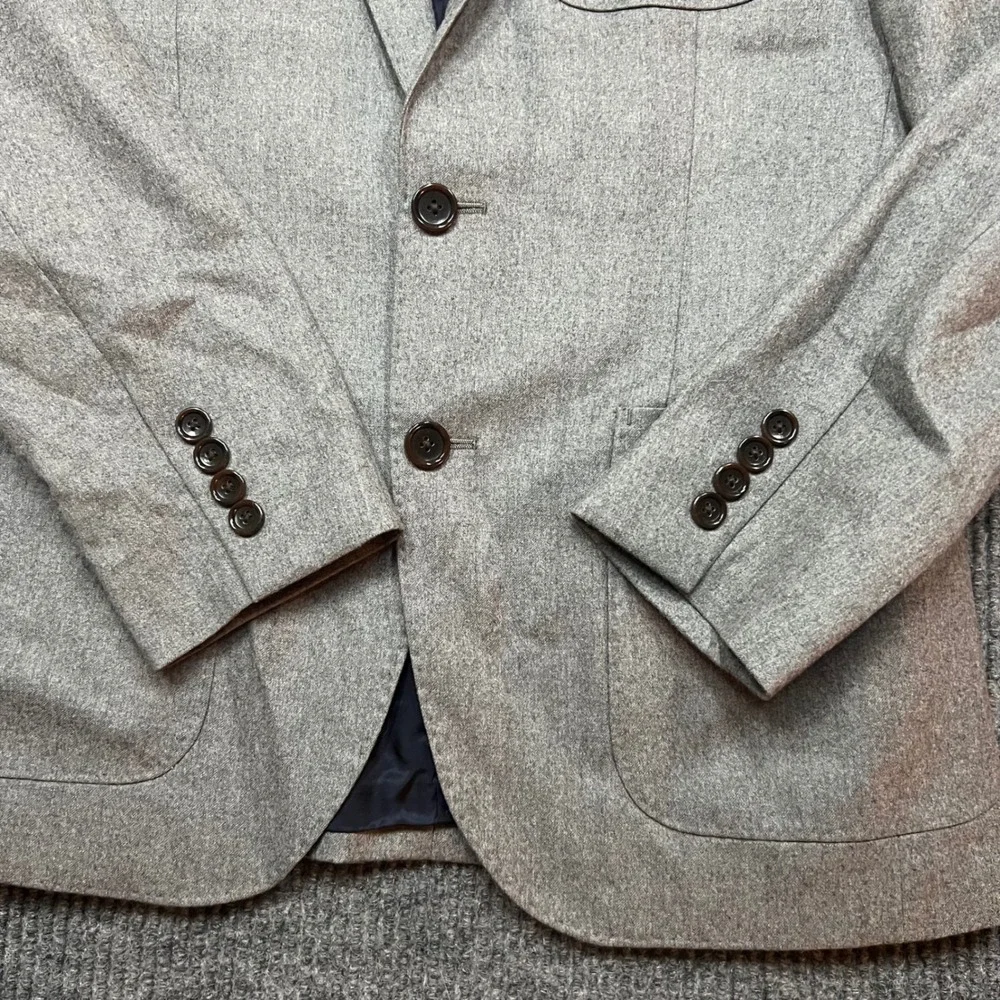J.Crew Ludlow Blazer 36S Gray Vitale Barberis Canonico Wool Sport Coat Mens Suit